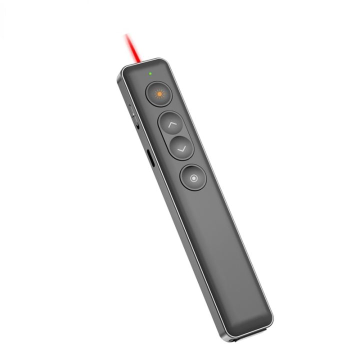 【AOT】-2.4GHz Wireless USB Powerpoint PPT Flip Pen Pointer Clicker Presenter with Red Light Remote Control for Teacher