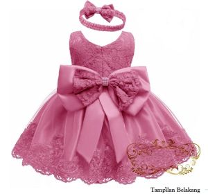 GSD - Baju Anak Corry mini dress bayi Best Seller / Baju Pesta Anak / Dress Anak / Gaun Pesta Anak / Dress Brukat Sunny  Free bando