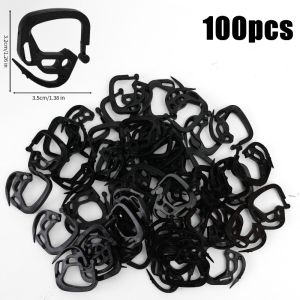 200pcs Sunshade Netting Hooks / Plastic Non-slip Tent Cloth Clamp Buckle / Vegetable Greenhouse Fixed Hanger Clips / Gardening Supplies