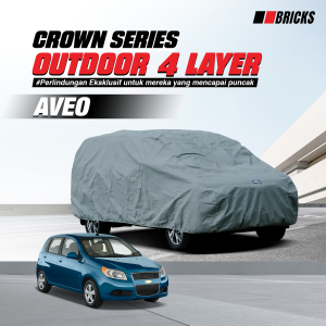 4 Layer Cover Chevrolet Aveo Sarung Mobil Super Outdoor Anti UV & Waterproof BRICKS