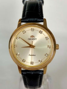 Đồng hồ ORIENT Nữ Chính hãng Măt kính đá safia  Dây da sang trọng Máy quạt nhật. Hàng mới 100%