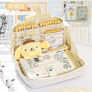 กระเป๋าดินสอ จุของได้เยอะ ลายแพนด้า 12 ชั้น สําหรับนักเรียนประถม มัธยมต้น【Lzboi_11.th】