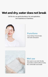 100PCS Disposable Wash Face Towel Clean Face Towel Make of Cotton Remove Cleansing towel Makeup Towel Facial Tissue