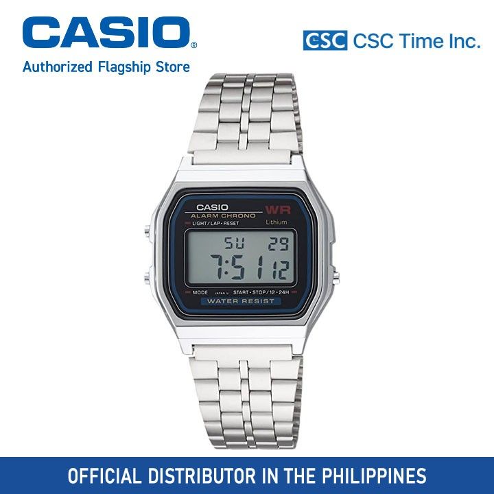 Casio Vintage A159WA N1DF Silver Stainless Steel Strap Digital Watch Lazada PH