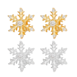 Fashionable Snowflake Pattern Earphone Clip Lock Universal Fit for Various Headphone Models For Active Lifestyle