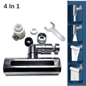 KEBETEME Waterfall Faucet Multifunction 360° Splash Proof Faucet Sink Nozzle Accessories