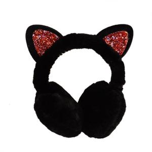 Fashionable Ear Muffs for Women Girl with Cats Ear Folding Comfortable Ear Protectors for Easy Storage Winter Headwear