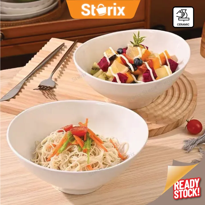 Storix%20Ceramic%20Ingot%20Shape%20Large%20Deep%20Soup%20Bowl%20Noodle%20Bowl%20Salad%20Bowl%20White%20Thick%20Porcelain%20Serving%20Bowl%20-%20Image%202