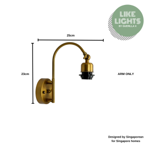 LikeLights Bundt Mantis Hand-Blown Glass Wall Lamp | Modern Luxury Designer Wall Sconce | Hotel Style Bedside Vanity Pantry Counter & Bedroom Ambient Lighting | Singapore Designer Lighting