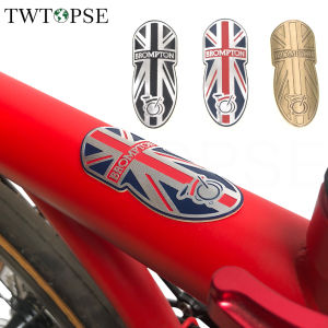 TWTOPSE Bicycle Head Badge Metal Sticker For Brompton Folding Bike Badge Decal Head Post Handlebar Head Stem Frame LOGO Stickers Accessories Parts