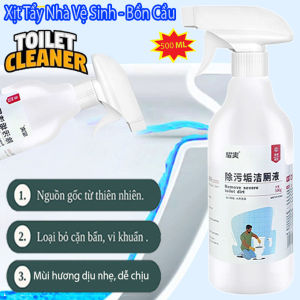 Chai Tẩy Rửa Đa Năng Nhà Vệ Sinh TOILET CLEANER 500ml Làm Sạch Khử Khuẩn Bồn Cầu Bề Mặt Sàn Đường Chỉ Gạch Cặn CANXI