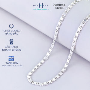 Dây Chuyền Bạc Ta Trẻ Em Kiểu Dây Mè Dẹt Trơn Mịn Chắc Chắn Bền Sáng Lâu - Vàng Bạc Duy Hiển