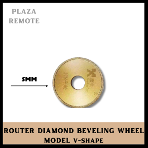 Router Diamond Wheel Beveling Mata Pinggul Gerinda model V-SHAPE 5 10 15 20MM