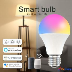 Wifi Smart Light Bulb Voice Control APP Remote Control LED Bulb Works With Alexa and Google Assistant Support