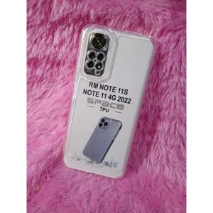 SoftCase Casing Xiaomi REDMI NOTE 11S NOTE 11 4G Silikon Bening Transparan Pelindung Belakang HP Space