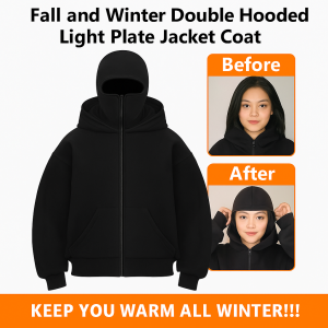 New Zipper Hooded Top Korean Version Plus Size Loose Fit Versatile  Coat Casual Sweatshirt S-2XL