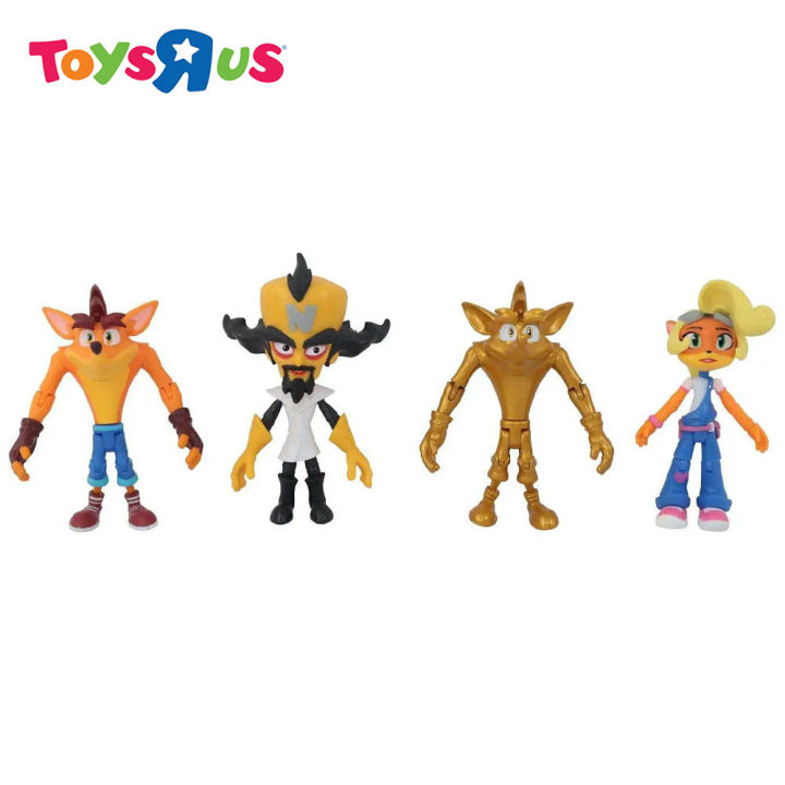 Crash Bandicoot Crash, Coco, Dr. Neo & Golden Crash 4-Inch Action ...