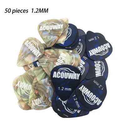 10-50 Pieces Celluloid Guitar Picks Mediator Thickness 0.46 /0.71/0.96/1.2 MM Electric Bass Pick Plectrum Guitar Accessories