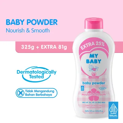 My Baby Powder Extra 325g + Extra 81g Bedak Bayi Perwatan Kulit Bayi
