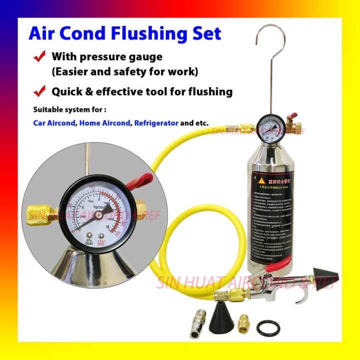 Aircond System Flushing Set Flushing Set for Car Air cond Home Air cond Refrigerator A/C SYSTEM