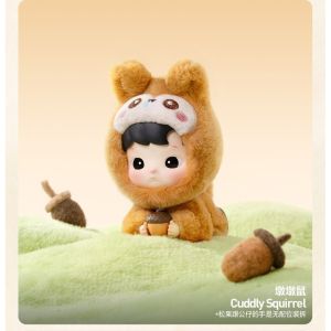 Pop Mart Hacipupu Snuggle with You Vinyl Face Plush Series  [100% Authentic] [Genuine] Popmart Official Blind Box Vinyl Face Plush Random Model Doll Figure Trendy Play Birthday Gift Decoration Toy