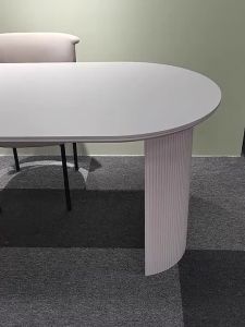 Urban Echo Cream Wind Foldable Rock Slab Dining Table