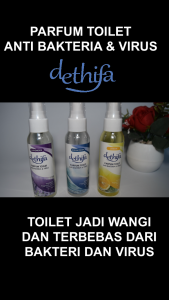 Parfum Toilet Seat Sanitizer Pengharum Pewangi WC Kamar Mandi Wangi Anti Bakteri & Anti Virus DETHIFA 65ml