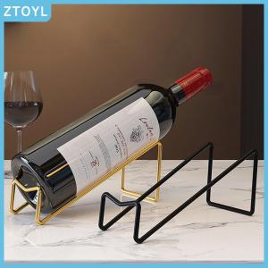 ZTOYL 1 Pack Wine Bottle Rack Countertop Wine Bottle Display Rack Wine Storage Rack Simple Home Counter Decoration