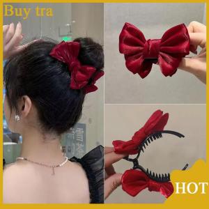 [Buytra] Mini Small Butterfly Hair Claw Clip Sweet Mesh Shark Clip For Bun Thick Hairpin Accessories