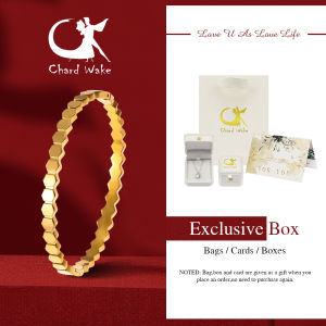 Chard Wake Gelang Wanita Titanium Anti Pudar Elegan Mewah Korea Gelang Cewek Hadiah B004