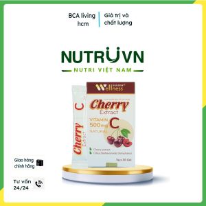 Cherry Extract bổ sung vitamin C tăng cường miễn dịch (30 gói)