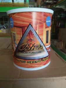 PROMO cat plitur air blesspolish waterbase 1 liter kuning jati kuning coklat mahoni cat politur