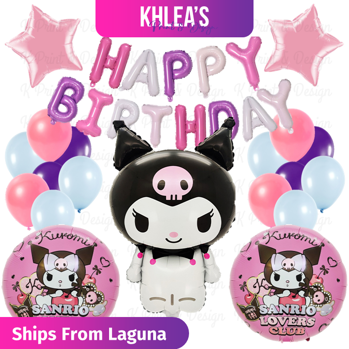 Kuromi Pink Sanrio Birthday Theme Decoration Set Balloons | Lazada PH