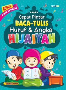 Buku Belajar Anak Cepat Pintar Baca Tulis Huruf & Angka Hijaiyah Bonus Stiker