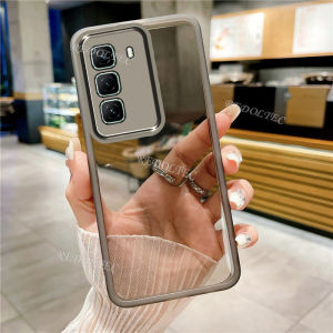 Soft Case Shining New Pure Color Shockproof Soft Clear Disertai Lens Guard Pelindung Lensa Kamera Kompatibel Untuk Infinix Hot 50 4G Hot 50 5G Hot 50i Hot 50 Pro 4G Hot 50 Pro Plus Hot 40i 40 Pro Smart 9 8 Pro Note 40 Note 40 Pro 4G Pro 5G 40 Pro Plus 5G