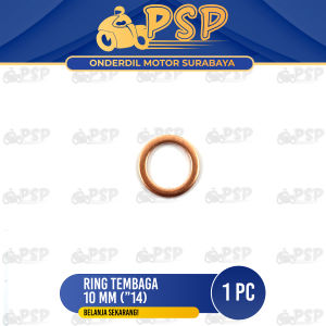 Ring Tembaga 10mm Kunci "14 (Harga Per 1 Biji) - Reng Plat Pelat Tembaga M10 Diameter 10 Mili Tebal