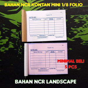 20 buku Nota Kontan Mini 2 ply Bahan NCR isi 25 Sheet Ukuran 10.5x8cm (1/8 Folio)