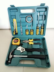 Alat Perkakas 12 in 1 Tool Kit Tool Set Tool Box Obeng Tang Palu Kunci