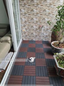 11 Tấm Lót Sàn Nhựa Ban Công Nguyên Khối 3T Thảm Trải Sàn UPVC WC Sân VườnTiểu Cảnh