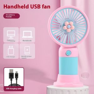 Rosy Recess Fashionable Portable USB Desk Fan with Three-Speed Adjustment for Travel and Office