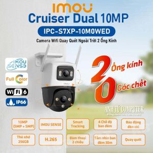 Camera Wifi 2 Mắt ngoài trời Imou Cruiser Dual 10MP IPC-S7XP-10M0WED