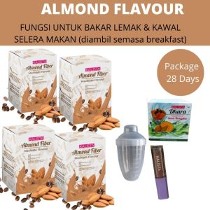 Selalu menjaga muda KALISTA BURN ICE TEA Almond Fiber Dhara Detox Slimming  Berry Mocha Apple Green Weight Loss