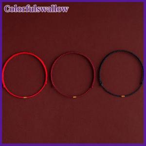 Colorfulswallow Thời Trang Handmade Vàng Màu Hạt Dây Màu Đỏ Tốt May Mắn Bangles Có Thể Điều Chỉnh Vòng Đeo Tay Quyến Rũ Cho Phụ Nữ Người Đàn Ông Lovers Món Quà