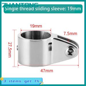 ZHANTONG 1Pc Boat Bimini Top Fitting Deck Hinge Slide Cap 19-32MM Pipe Eye End Cap External Eye End Canopy Tube Boat Accessories