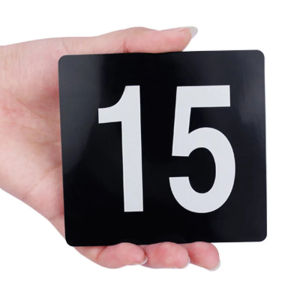 2 Inch Double Sided Table Numbers 1-25/1-50 Plastic Table Number Cards For Restaurants Banquets