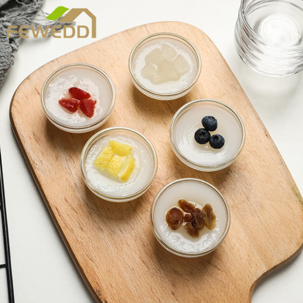 Set of 5 Glass Bowls Mini Prep Bowls Serving Bowls Glass Salad Bowl for