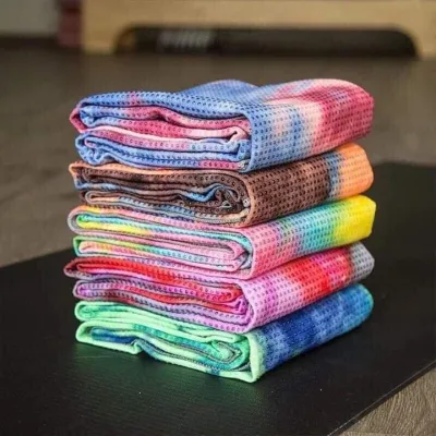 [FREESHIPMAX] Khăn trải thảm tập yoga Hạt cao su non kèm túi đựng