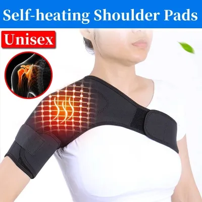 Heated Shoulder Wrap Brace Portable Heating Shoulder Pad with Hot Cold Therapy for Rotator Cuff Frozen Shoulder Relax Muscle Pain Relief Shoulder Compression Sleeve