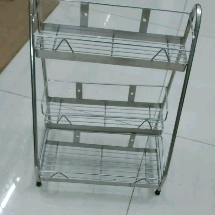 Kệ gia vị lệch 3 tầng inox