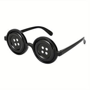 1pc Button Glasses - Cosplay Halloween Costume Accessories Anime Cosplay Props.